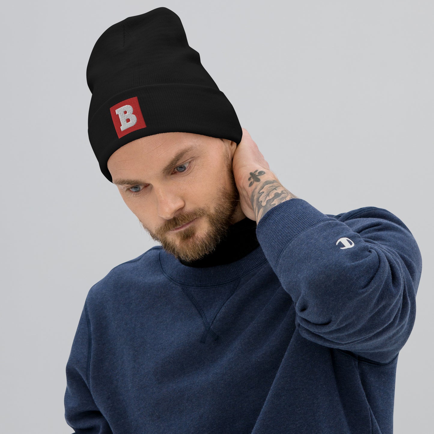 "B" Embroidered Beanie